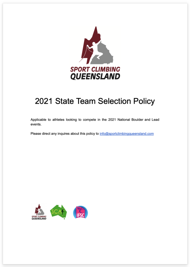 State Team Selection Policy